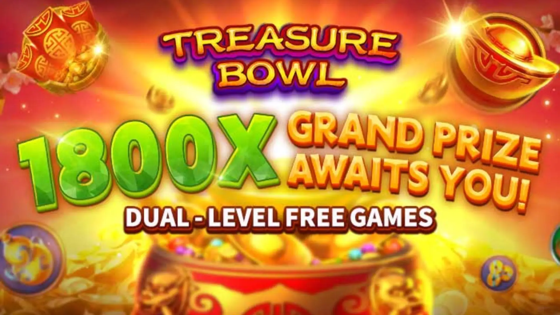 Multiplicadores Treasure Bowl oi55 - 7777x Máximo com Tigela Dourada